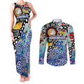 Personalised Kangaroos AFL Celebrating 50 Years of Naidoc Couples Matching Tank Maxi Dress and Long Sleeve Button Shirt NAIDOC Week 2025 Aboriginal
