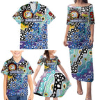 Personalised Kangaroos AFL Celebrating 50 Years of Naidoc Family Matching Puletasi and Hawaiian Shirt NAIDOC Week 2025 Aboriginal