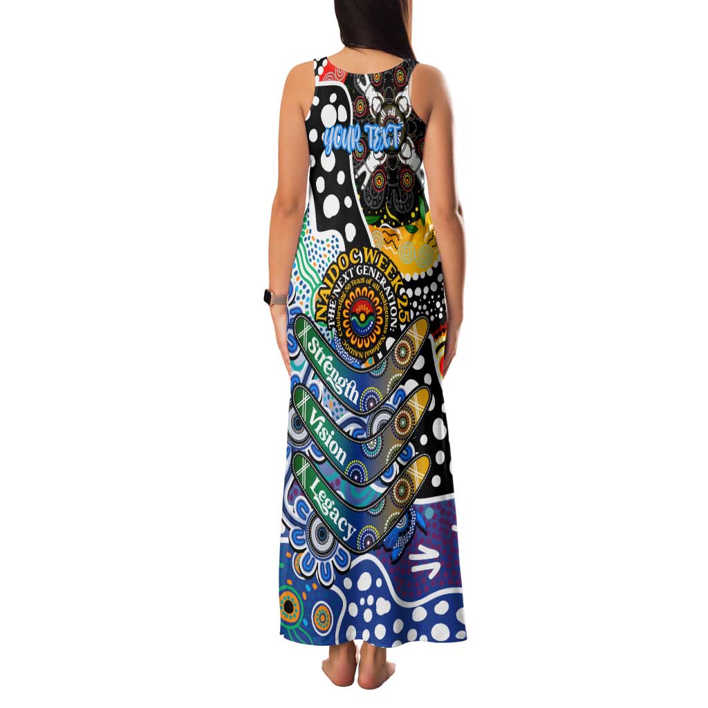 Personalised Kangaroos AFL Celebrating 50 Years of Naidoc Family Matching Tank Maxi Dress and Hawaiian Shirt NAIDOC Week 2025 Aboriginal