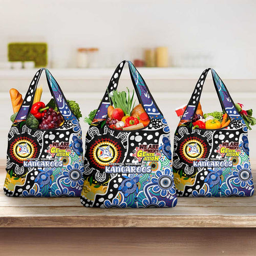 Kangaroos AFL Celebrating 50 Years of Naidoc Grocery Bag NAIDOC Week 2025 Aboriginal