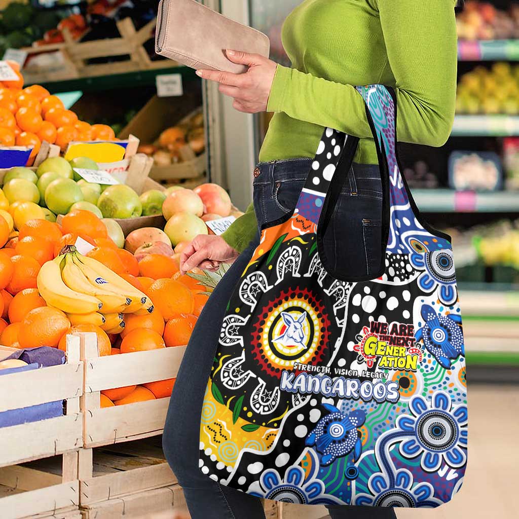 Kangaroos AFL Celebrating 50 Years of Naidoc Grocery Bag NAIDOC Week 2025 Aboriginal