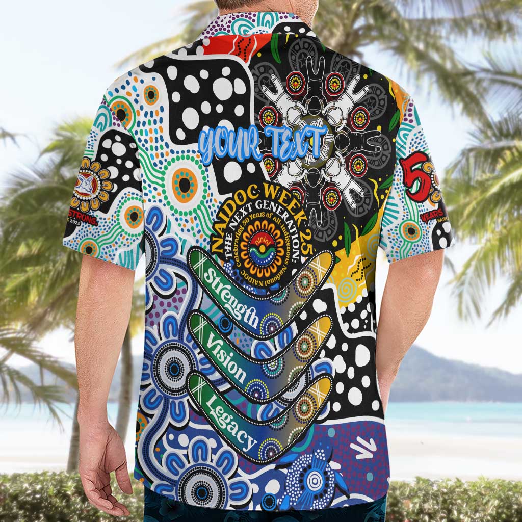 Personalised Kangaroos AFL Celebrating 50 Years of Naidoc Hawaiian Shirt NAIDOC Week 2025 Aboriginal