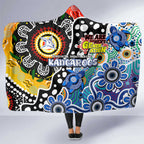 Kangaroos AFL Celebrating 50 Years of Naidoc Hooded Blanket NAIDOC Week 2025 Aboriginal