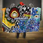 Kangaroos AFL Celebrating 50 Years of Naidoc Hooded Blanket NAIDOC Week 2025 Aboriginal