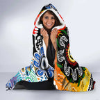 Kangaroos AFL Celebrating 50 Years of Naidoc Hooded Blanket NAIDOC Week 2025 Aboriginal