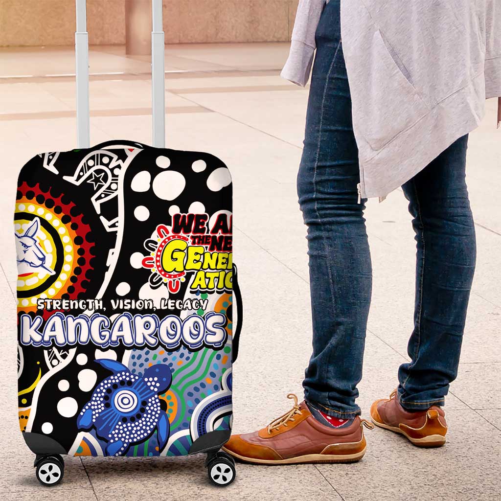 Kangaroos AFL Celebrating 50 Years of Naidoc Luggage Cover NAIDOC Week 2025 Aboriginal