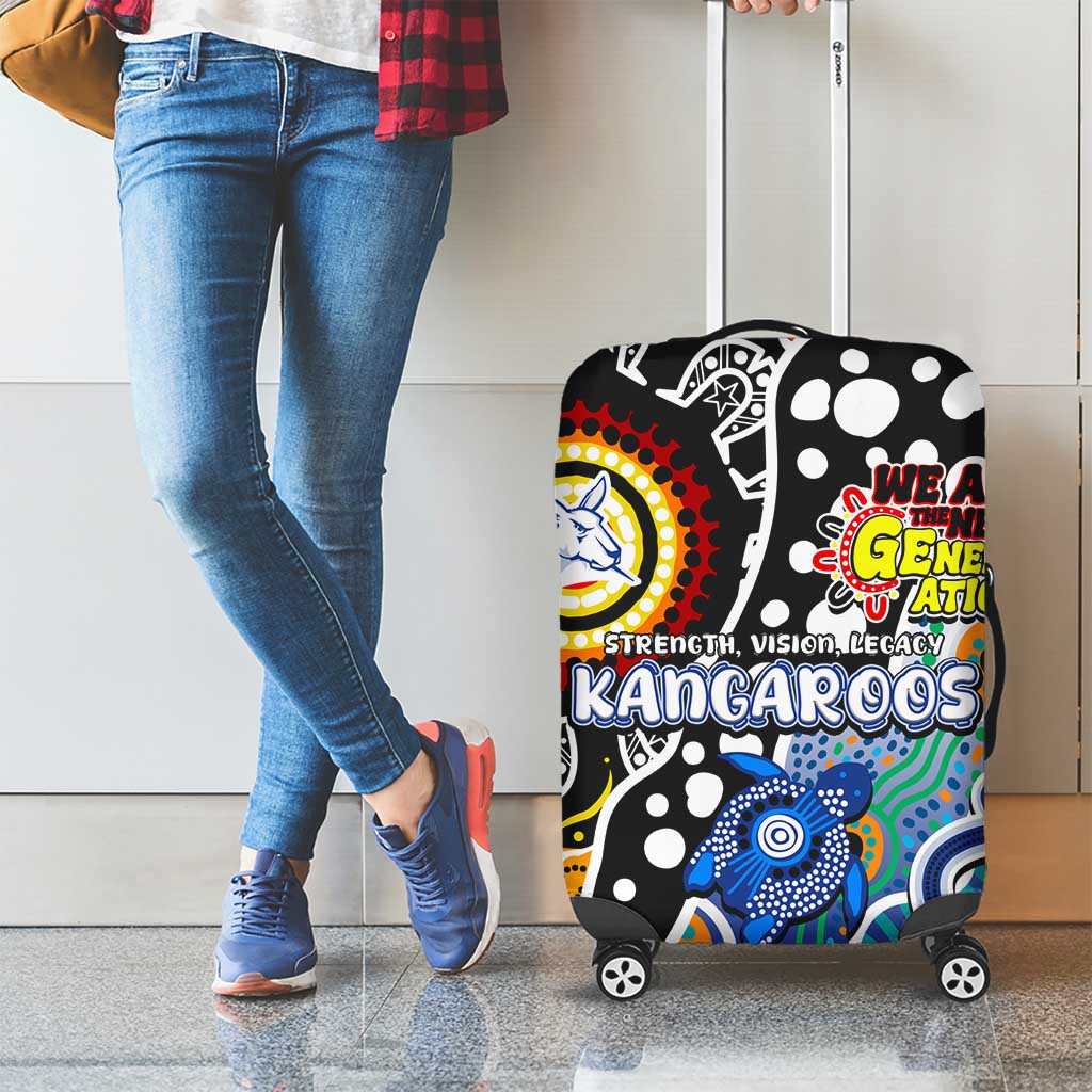 Kangaroos AFL Celebrating 50 Years of Naidoc Luggage Cover NAIDOC Week 2025 Aboriginal