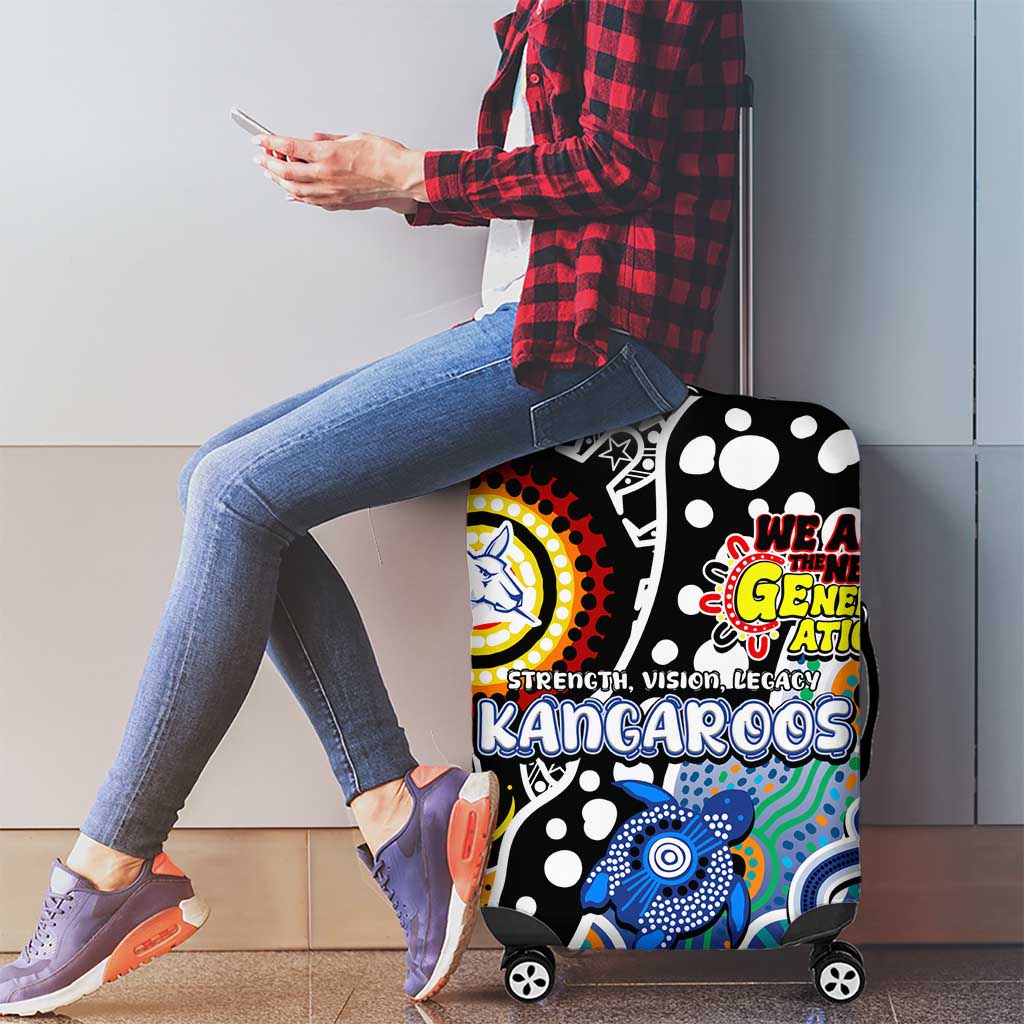 Kangaroos AFL Celebrating 50 Years of Naidoc Luggage Cover NAIDOC Week 2025 Aboriginal
