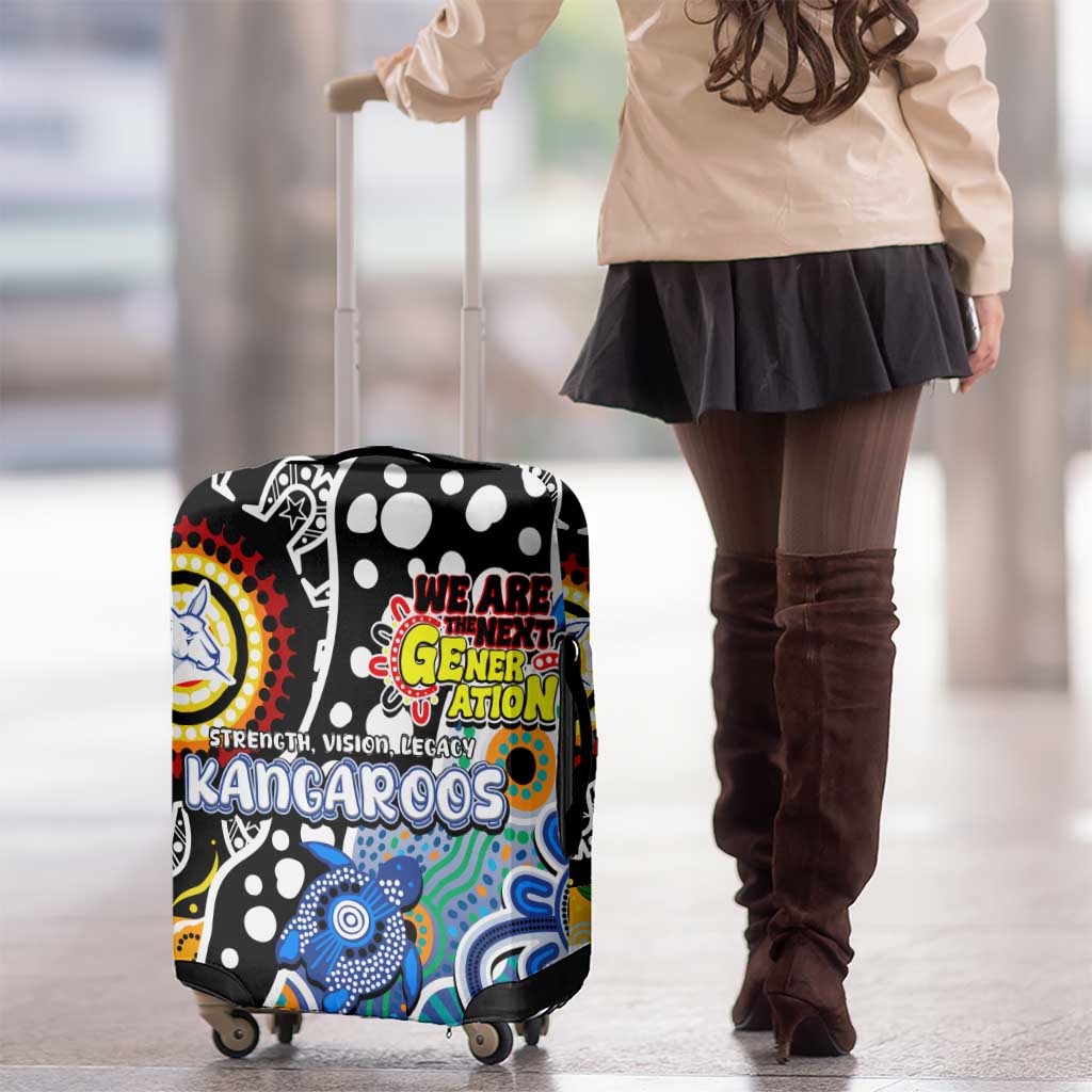 Kangaroos AFL Celebrating 50 Years of Naidoc Luggage Cover NAIDOC Week 2025 Aboriginal