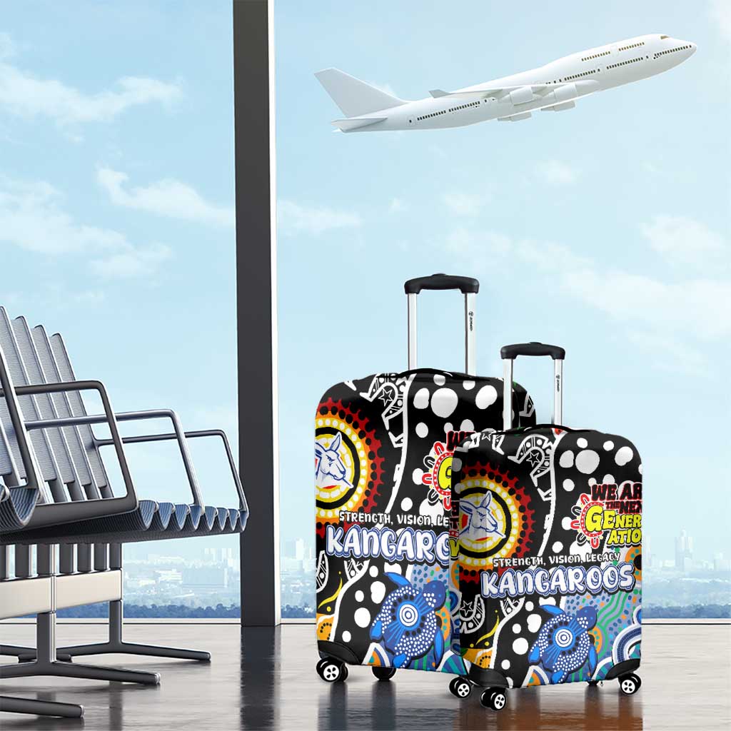 Kangaroos AFL Celebrating 50 Years of Naidoc Luggage Cover NAIDOC Week 2025 Aboriginal