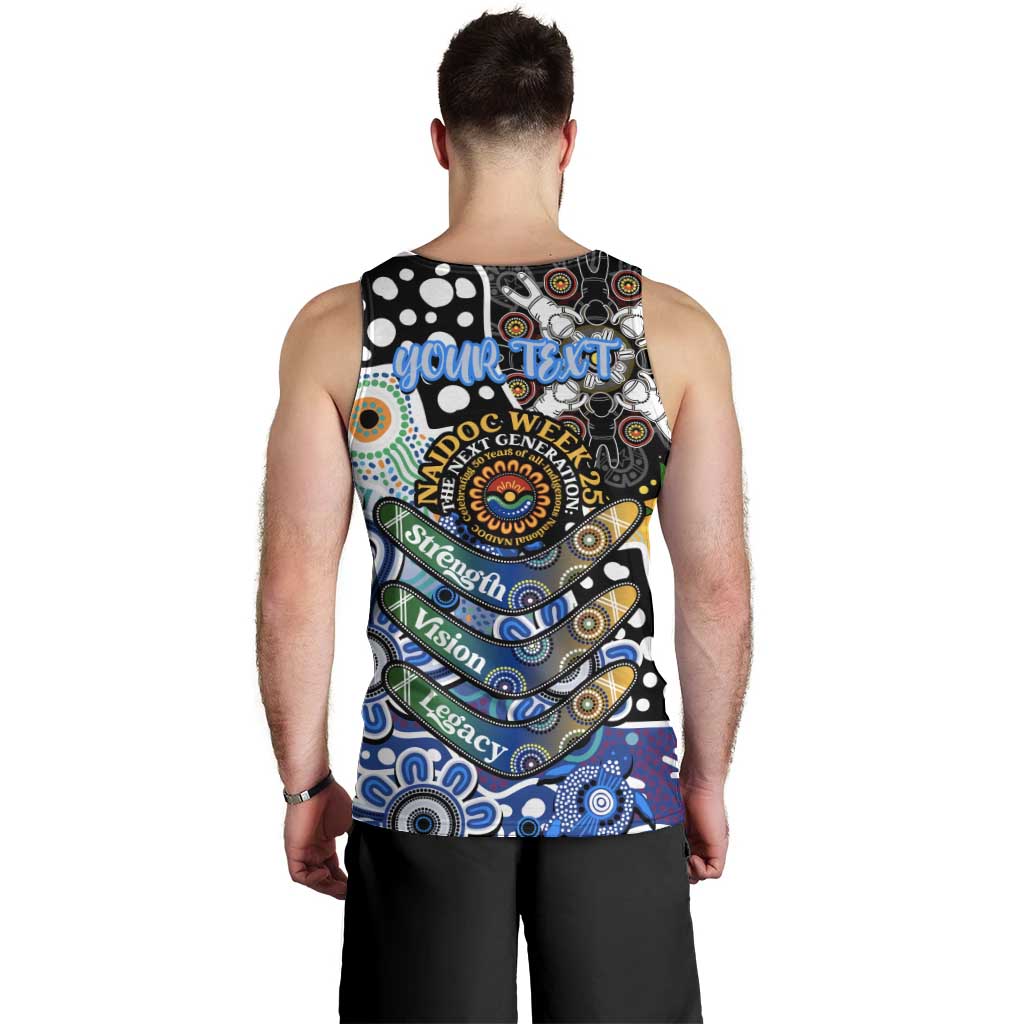Personalised Kangaroos AFL Celebrating 50 Years of Naidoc Men Tank Top NAIDOC Week 2025 Aboriginal
