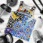 Personalised Kangaroos AFL Celebrating 50 Years of Naidoc Men Tank Top NAIDOC Week 2025 Aboriginal