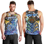 Personalised Kangaroos AFL Celebrating 50 Years of Naidoc Men Tank Top NAIDOC Week 2025 Aboriginal