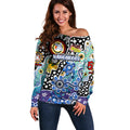 Personalised Kangaroos AFL Celebrating 50 Years of Naidoc Off Shoulder Sweater NAIDOC Week 2025 Aboriginal