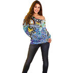 Personalised Kangaroos AFL Celebrating 50 Years of Naidoc Off Shoulder Sweater NAIDOC Week 2025 Aboriginal