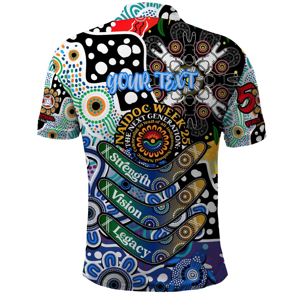 Personalised Kangaroos AFL Celebrating 50 Years of Naidoc Polo Shirt NAIDOC Week 2025 Aboriginal