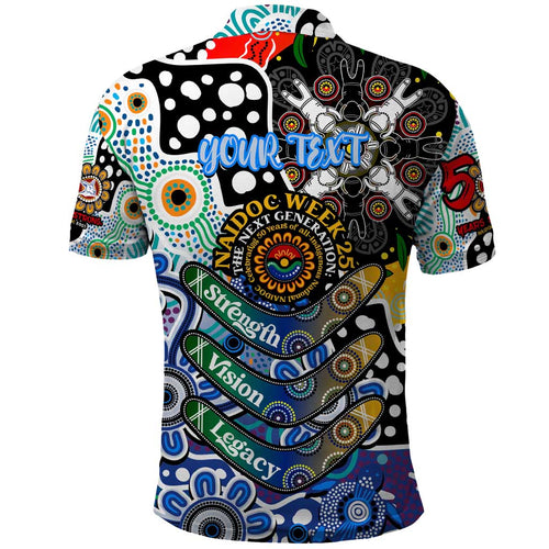 Personalised Kangaroos AFL Celebrating 50 Years of Naidoc Polo Shirt NAIDOC Week 2025 Aboriginal
