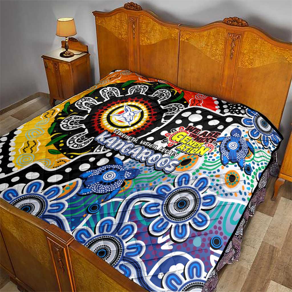 Kangaroos AFL Celebrating 50 Years of Naidoc Quilt NAIDOC Week 2025 Aboriginal