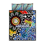 Kangaroos AFL Celebrating 50 Years of Naidoc Quilt Bed Set NAIDOC Week 2025 Aboriginal