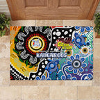 Kangaroos AFL Celebrating 50 Years of Naidoc Rubber Doormat NAIDOC Week 2025 Aboriginal