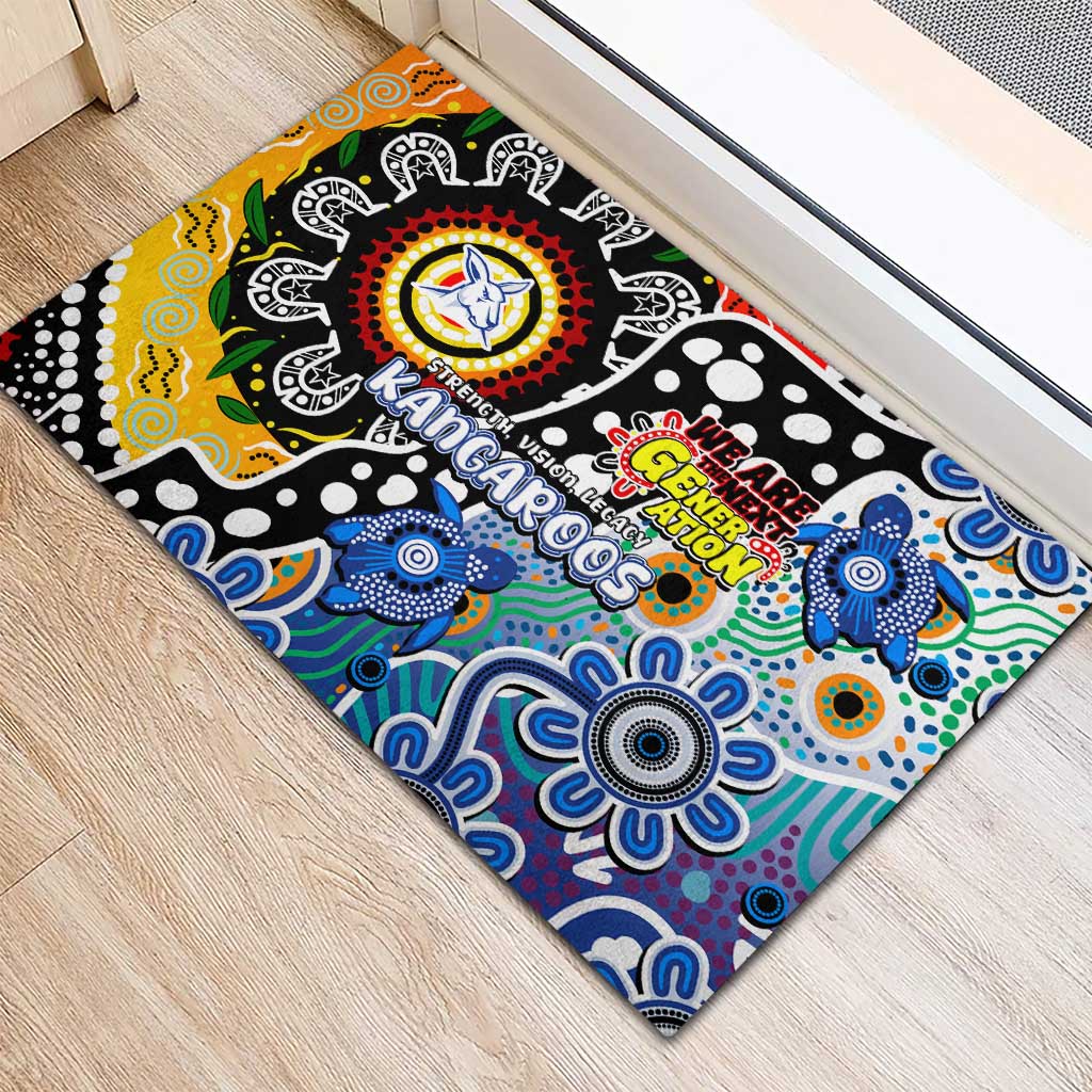 Kangaroos AFL Celebrating 50 Years of Naidoc Rubber Doormat NAIDOC Week 2025 Aboriginal