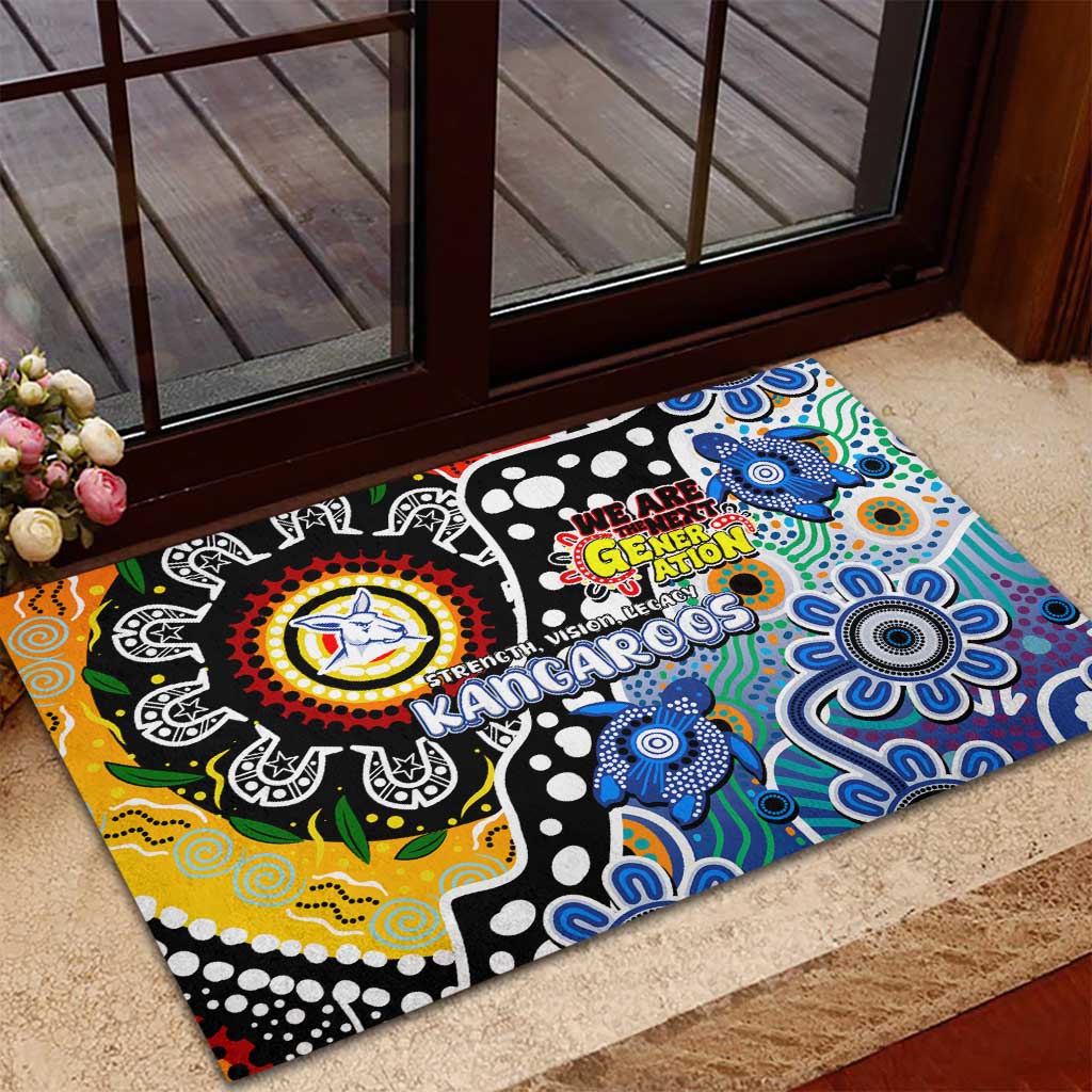 Kangaroos AFL Celebrating 50 Years of Naidoc Rubber Doormat NAIDOC Week 2025 Aboriginal