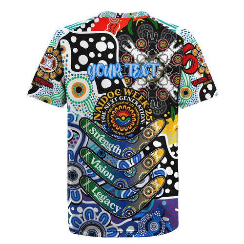 Personalised Kangaroos AFL Celebrating 50 Years of Naidoc Rugby Jersey NAIDOC Week 2025 Aboriginal