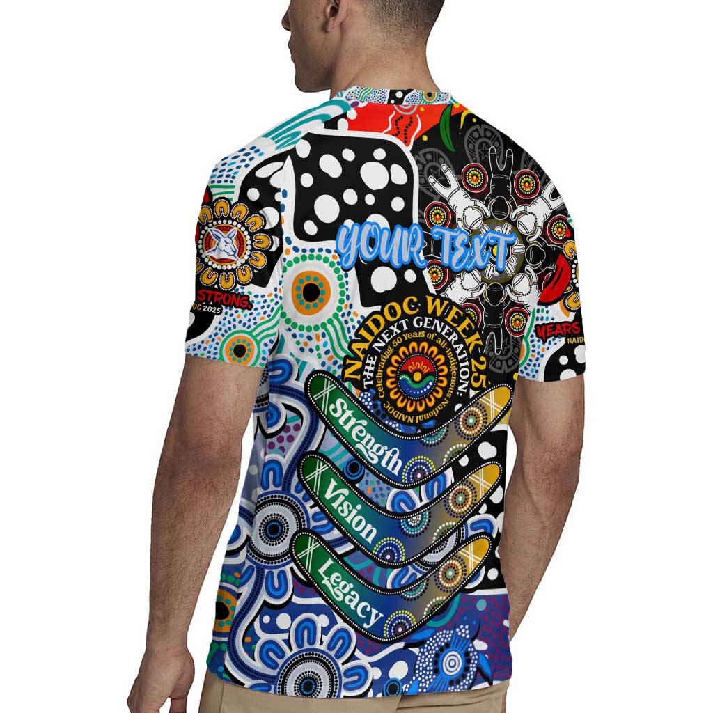 Personalised Kangaroos AFL Celebrating 50 Years of Naidoc Rugby Jersey NAIDOC Week 2025 Aboriginal