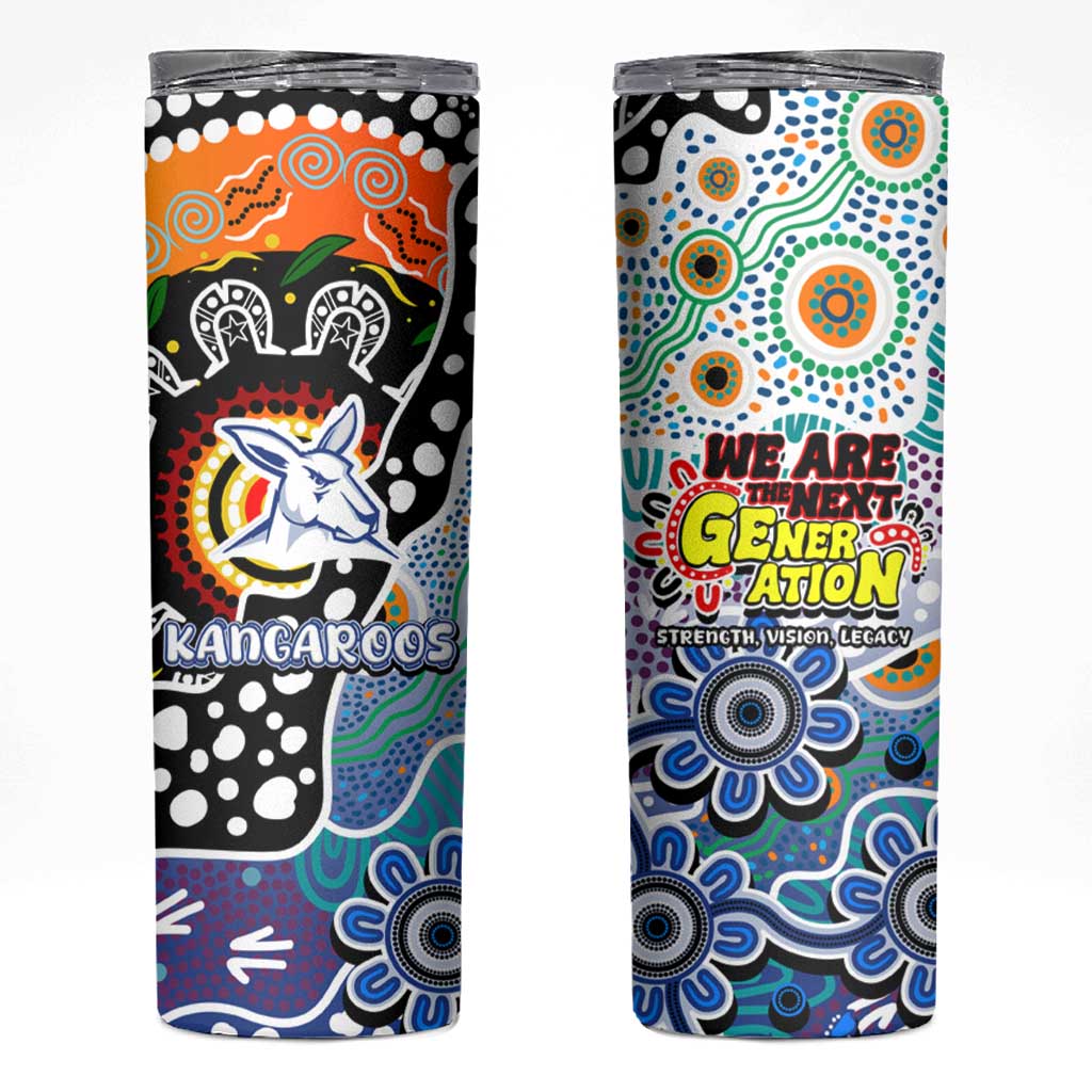 Kangaroos AFL Celebrating 50 Years of Naidoc Skinny Tumbler NAIDOC Week 2025 Aboriginal