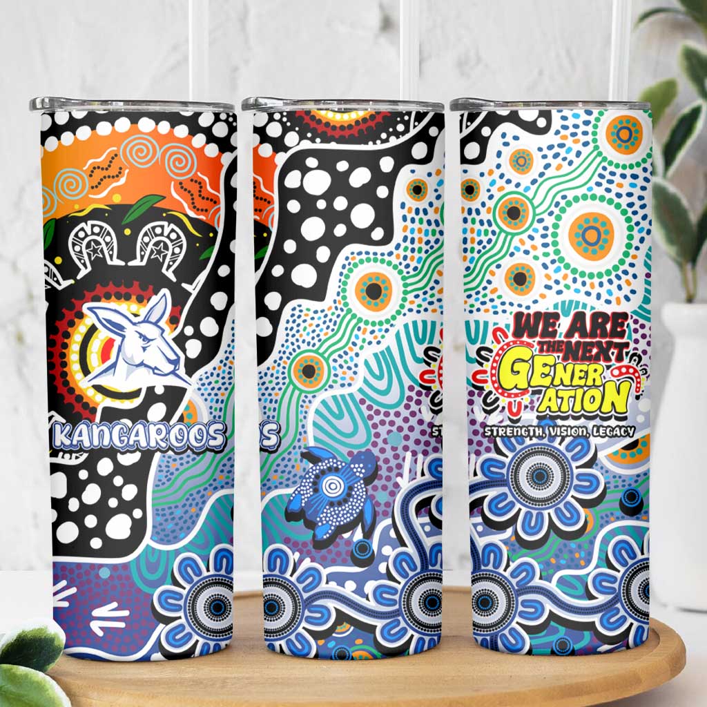 Kangaroos AFL Celebrating 50 Years of Naidoc Skinny Tumbler NAIDOC Week 2025 Aboriginal