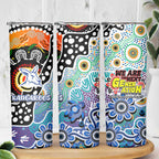Kangaroos AFL Celebrating 50 Years of Naidoc Skinny Tumbler NAIDOC Week 2025 Aboriginal