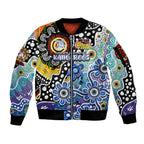 Personalised Kangaroos AFL Celebrating 50 Years of Naidoc Sleeve Zip Bomber Jacket NAIDOC Week 2025 Aboriginal