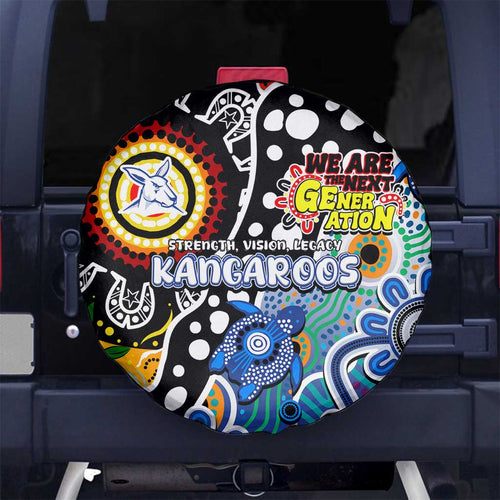 Kangaroos AFL Celebrating 50 Years of Naidoc Spare Tire Cover NAIDOC Week 2025 Aboriginal