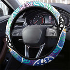 Kangaroos AFL Celebrating 50 Years of Naidoc Steering Wheel Cover NAIDOC Week 2025 Aboriginal