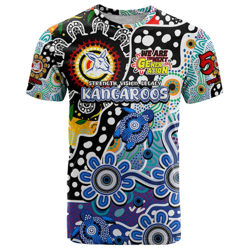 Personalised Kangaroos AFL Celebrating 50 Years of Naidoc T Shirt NAIDOC Week 2025 Aboriginal
