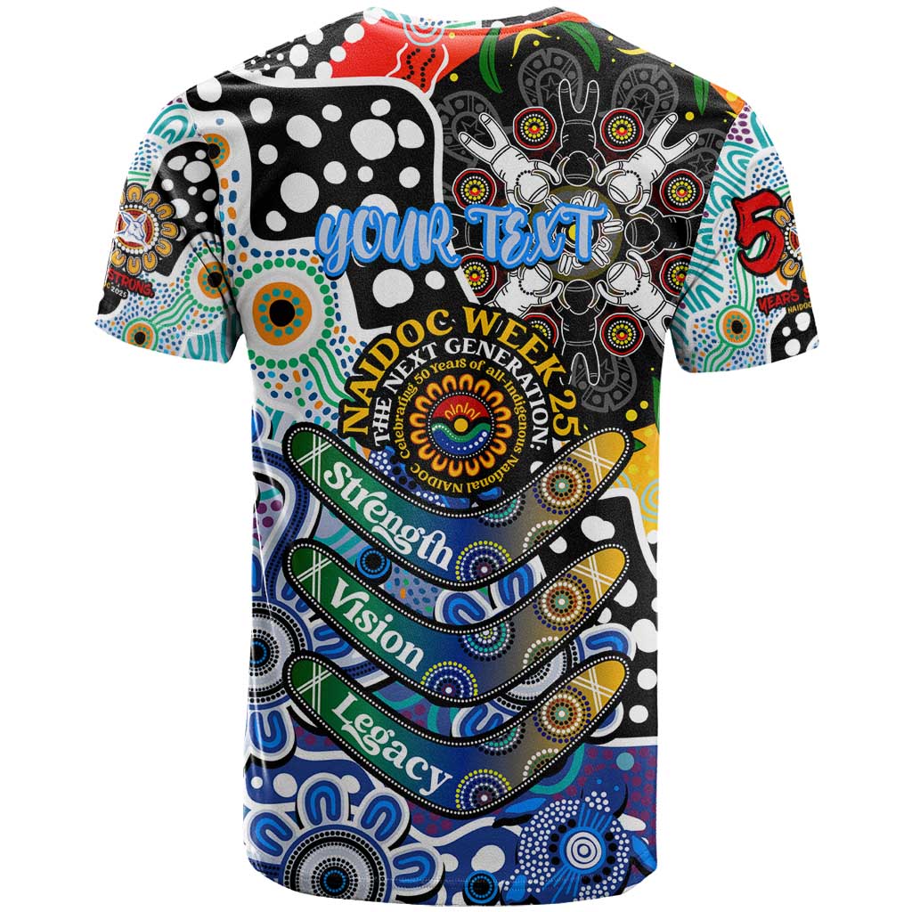 Personalised Kangaroos AFL Celebrating 50 Years of Naidoc T Shirt NAIDOC Week 2025 Aboriginal