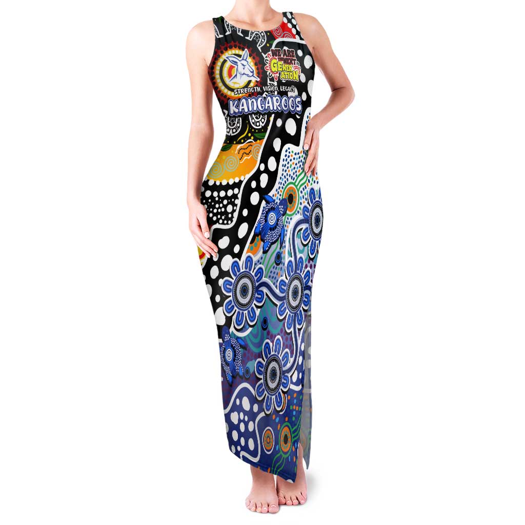 Personalised Kangaroos AFL Celebrating 50 Years of Naidoc Tank Maxi Dress NAIDOC Week 2025 Aboriginal