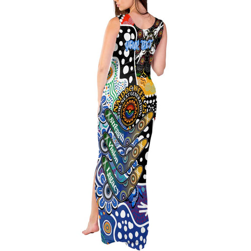 Personalised Kangaroos AFL Celebrating 50 Years of Naidoc Tank Maxi Dress NAIDOC Week 2025 Aboriginal
