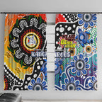 Kangaroos AFL Celebrating 50 Years of Naidoc Window Curtain NAIDOC Week 2025 Aboriginal