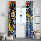 Kangaroos AFL Celebrating 50 Years of Naidoc Window Curtain NAIDOC Week 2025 Aboriginal