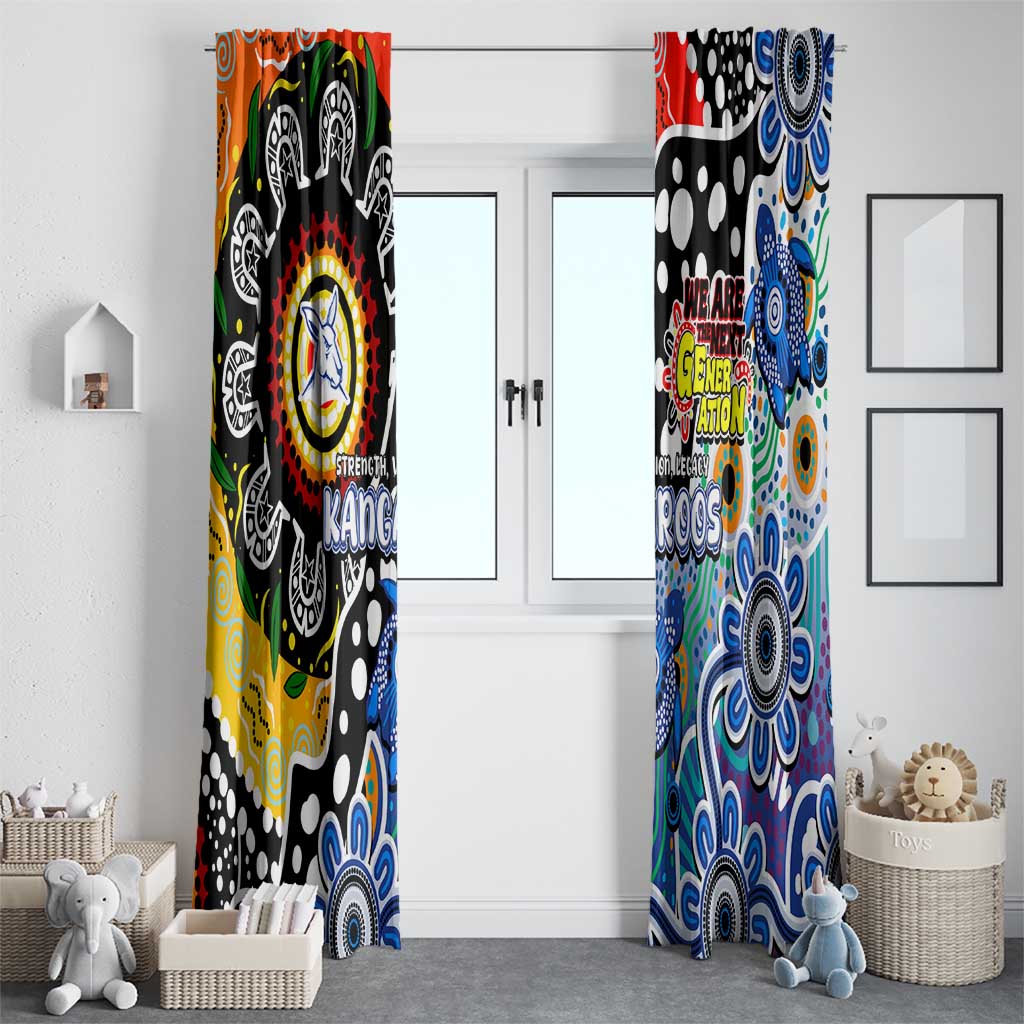 Kangaroos AFL Celebrating 50 Years of Naidoc Window Curtain NAIDOC Week 2025 Aboriginal