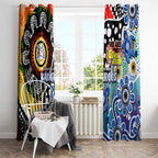 Kangaroos AFL Celebrating 50 Years of Naidoc Window Curtain NAIDOC Week 2025 Aboriginal