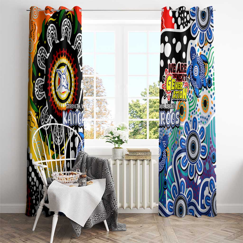 Kangaroos AFL Celebrating 50 Years of Naidoc Window Curtain NAIDOC Week 2025 Aboriginal