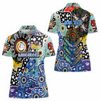 Personalised Kangaroos AFL Celebrating 50 Years of Naidoc Women Polo Shirt NAIDOC Week 2025 Aboriginal