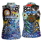 Personalised Kangaroos AFL Celebrating 50 Years of Naidoc Women Sleeveless Polo Shirt NAIDOC Week 2025 Aboriginal