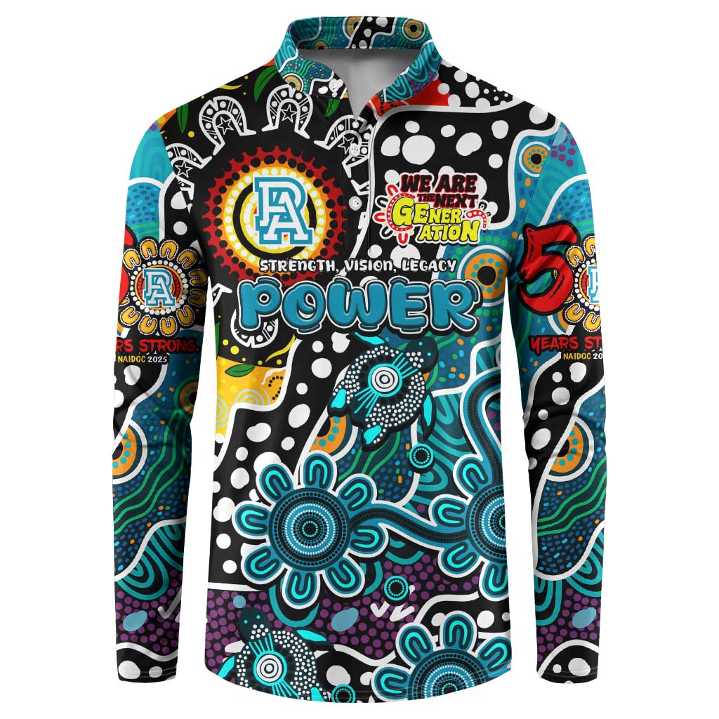 Personalised Power AFL Celebrating 50 Years of Naidoc Button Sweatshirt NAIDOC Week 2025 Aboriginal