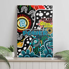 Power AFL Celebrating 50 Years of Naidoc Canvas Wall Art NAIDOC Week 2025 Aboriginal