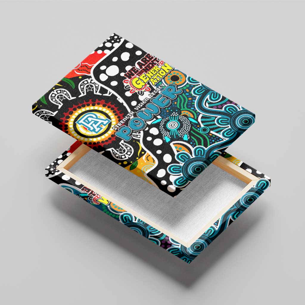 Power AFL Celebrating 50 Years of Naidoc Canvas Wall Art NAIDOC Week 2025 Aboriginal