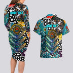 Personalised Power AFL Celebrating 50 Years of Naidoc Couples Matching Long Sleeve Bodycon Dress and Hawaiian Shirt NAIDOC Week 2025 Aboriginal
