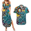 Personalised Power AFL Celebrating 50 Years of Naidoc Couples Matching Summer Maxi Dress and Hawaiian Shirt NAIDOC Week 2025 Aboriginal